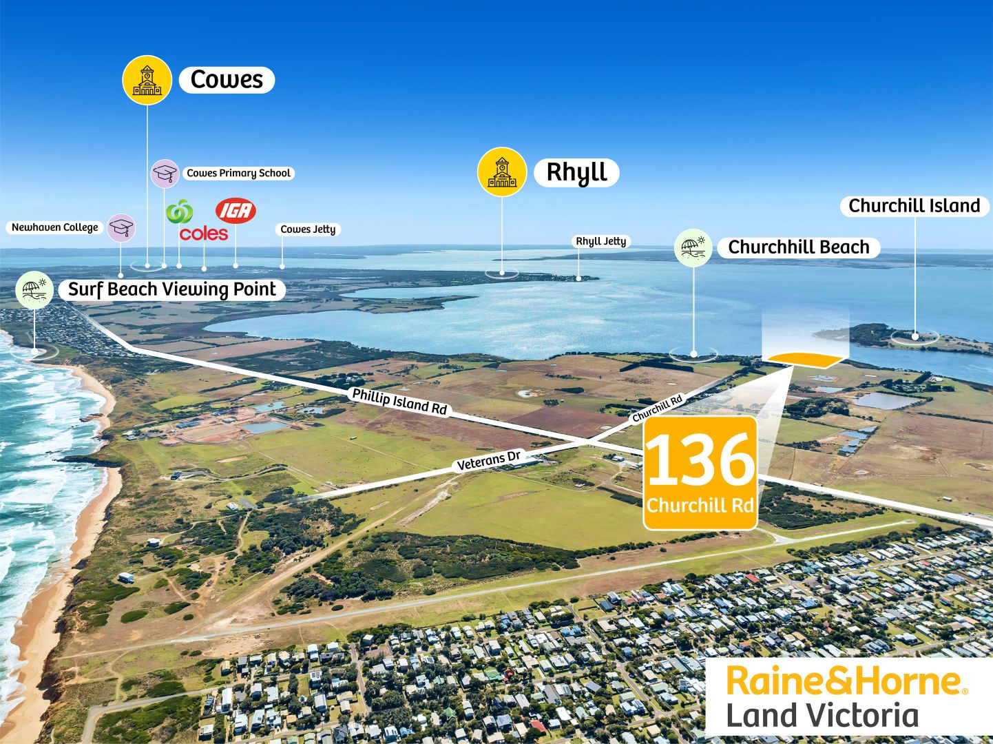 136 Churchill Road, Newhaven VIC 3925 Domain