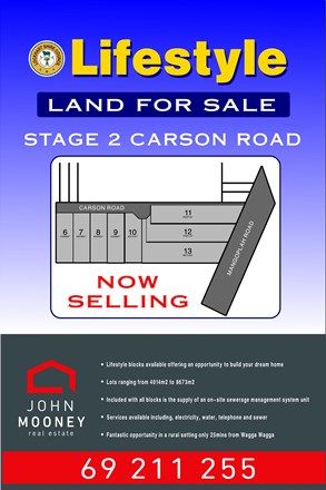Picture of Lot 10 Carson Road, THE ROCK NSW 2655