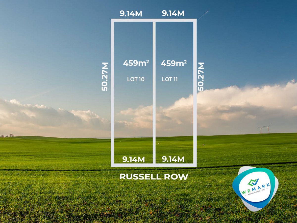 Vacant land in 10 & 11/6 Russell Row, PARALOWIE SA, 5108