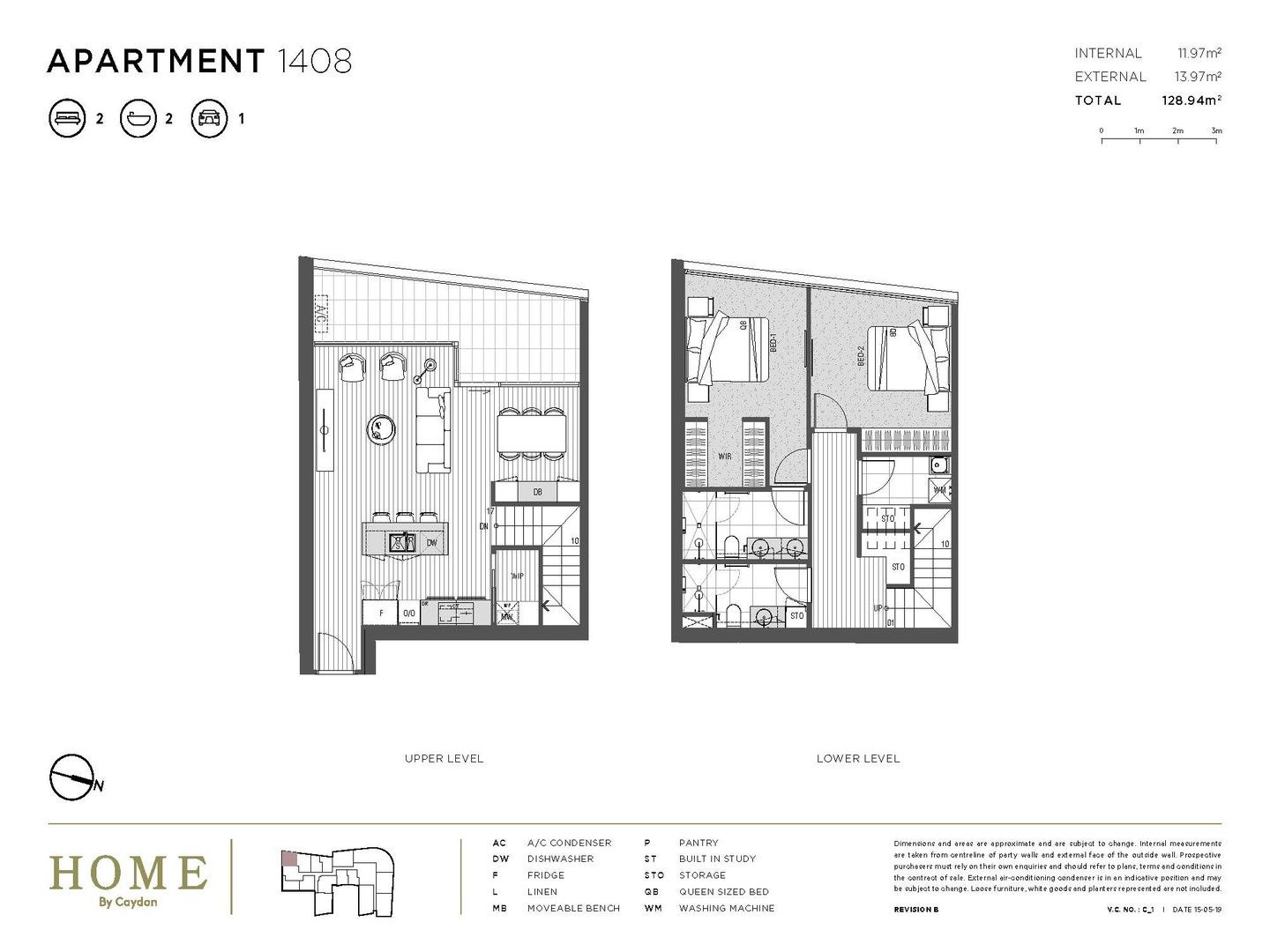 2 bedrooms New Apartments / Off the Plan in 1408/626 Heidelberg Road ALPHINGTON VIC, 3078