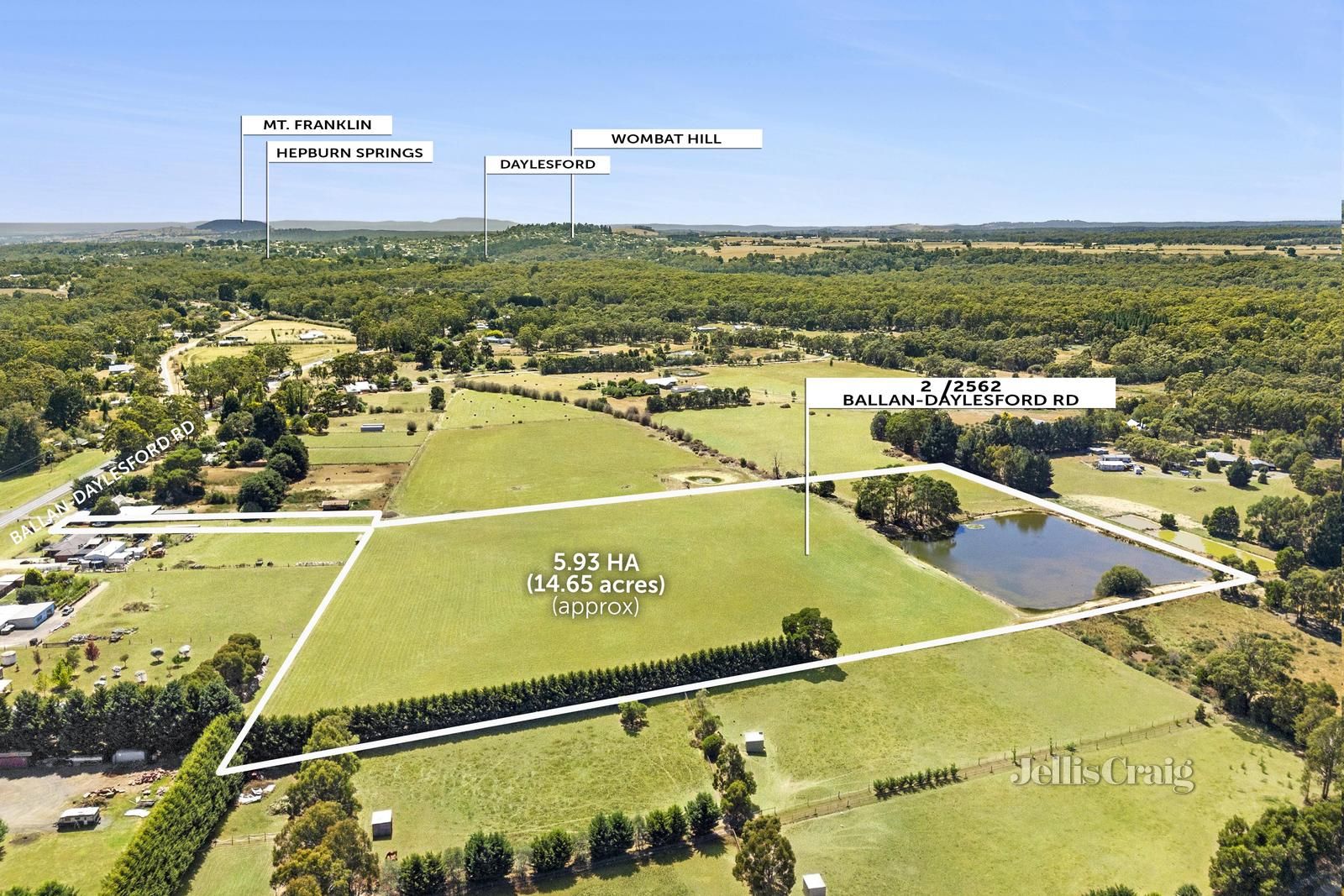 2/2570 BallanDaylesford Road, Musk Vale VIC 3461 Vacant Land for Sale