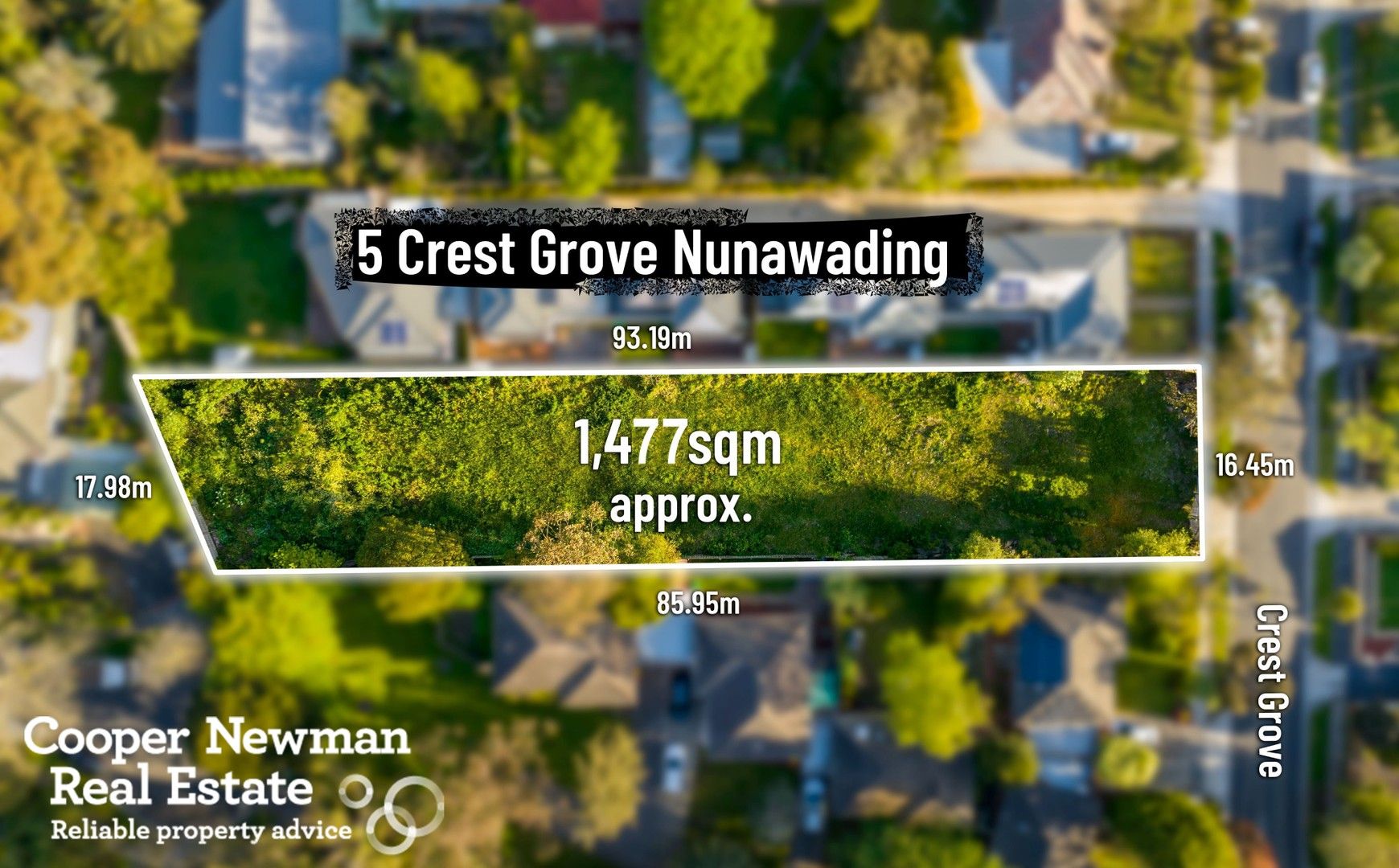 Vacant land in 5 Crest Grove, NUNAWADING VIC, 3131