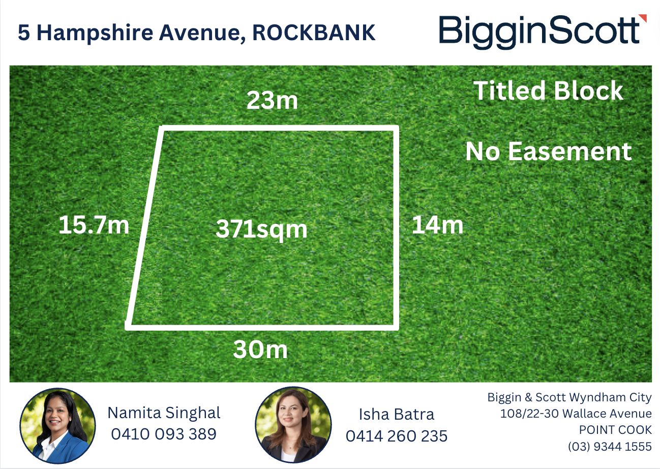 Vacant land in 5 Hampshire Avenue, ROCKBANK VIC, 3335