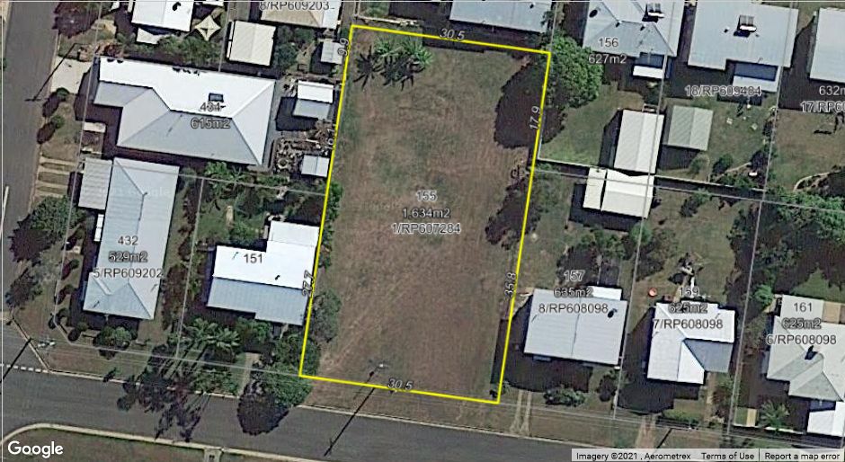 Vacant land in 155 Hyde Street, FRENCHVILLE QLD, 4701