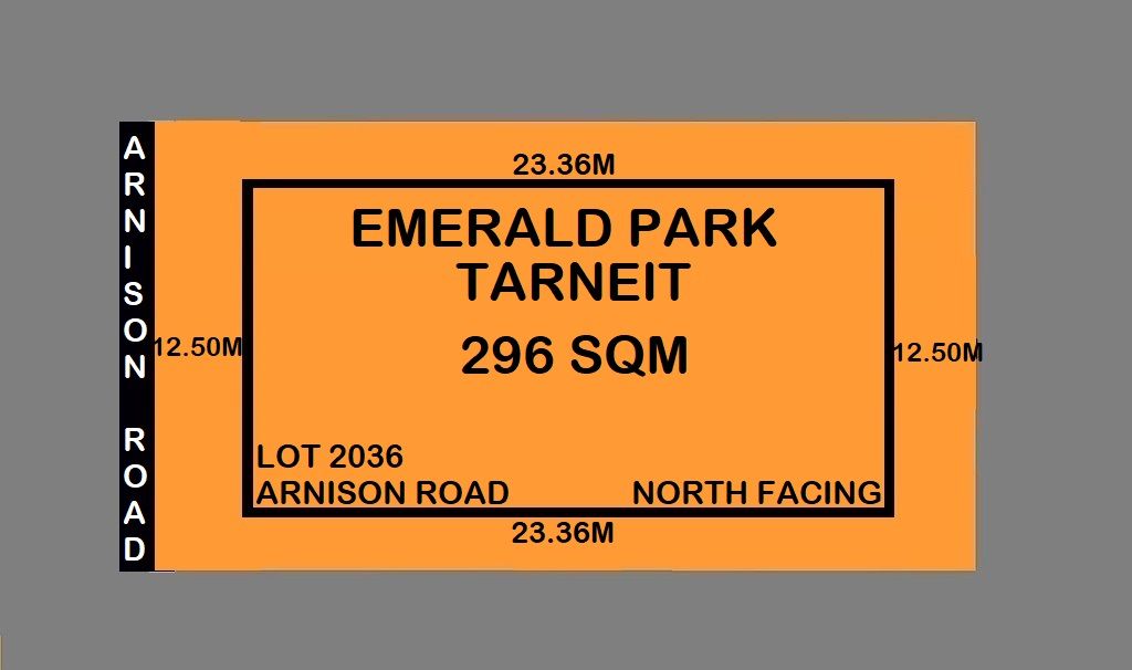 Vacant land in Lot 2036 ARNISON ROAD, TARNEIT VIC, 3029
