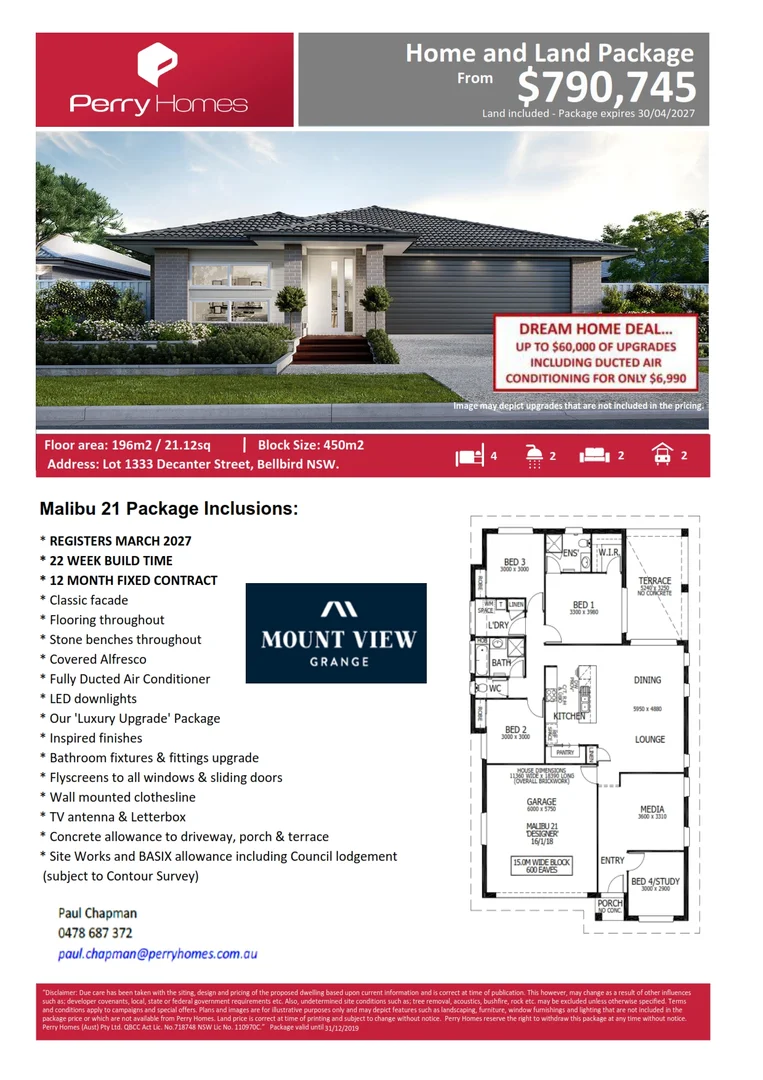 Additional image 2 of Lot 1333 Decanter Street, Bellbird NSW 2325