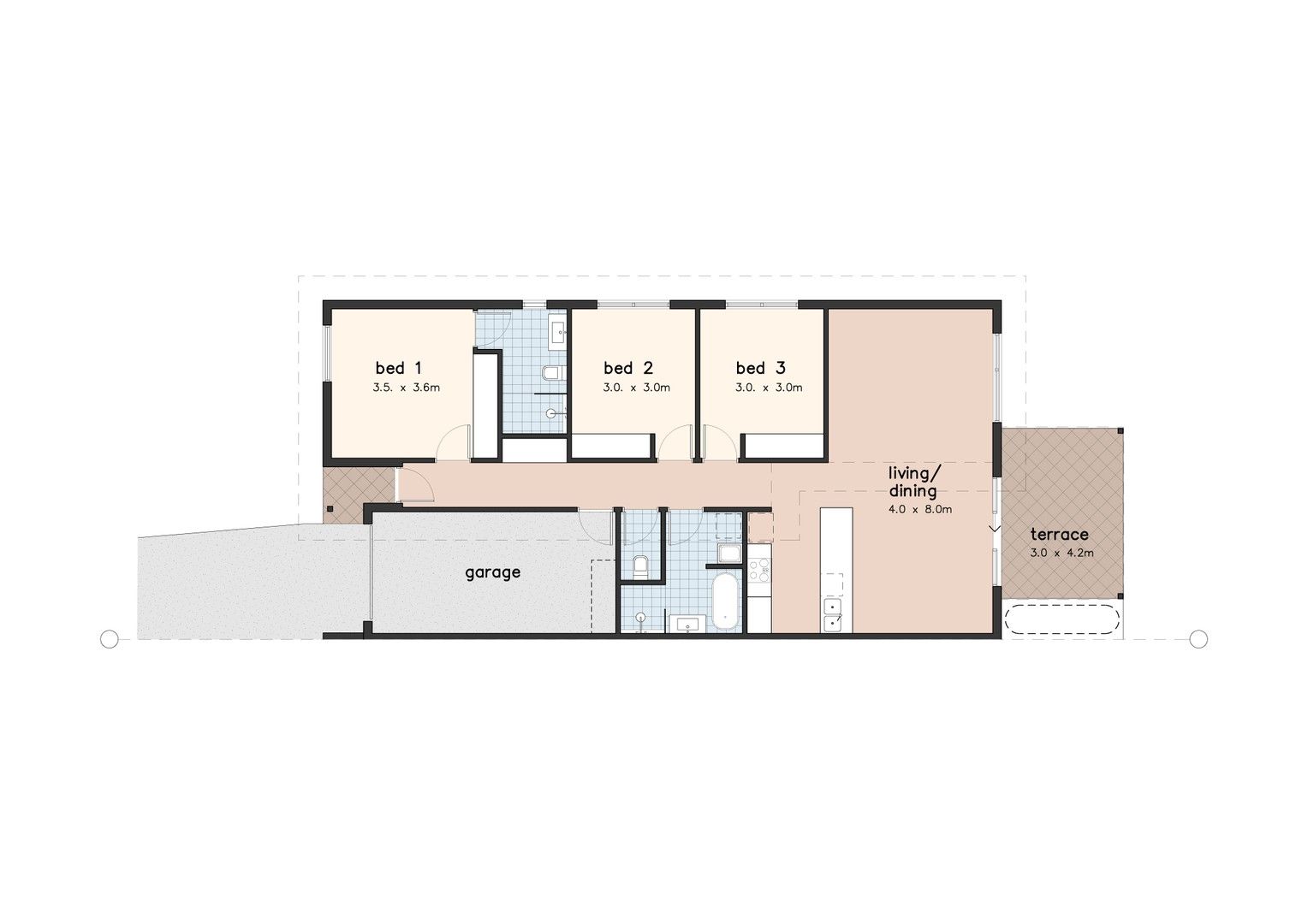 3 bedrooms Semi-Detached in 1/48 Botham Street CAMERON PARK NSW, 2285