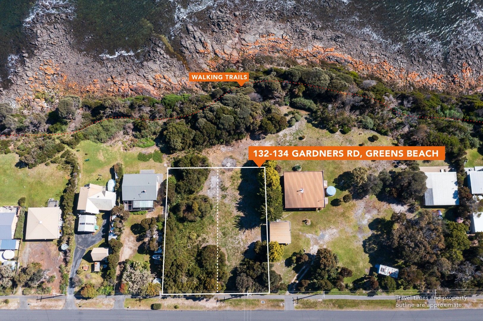 Vacant land in 132 & 134 Gardners Road, GREENS BEACH TAS, 7270