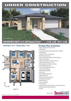 4 bedrooms New House & Land in Lot 9/867-869 Kingston Road WATERFORD WEST QLD, 4133
