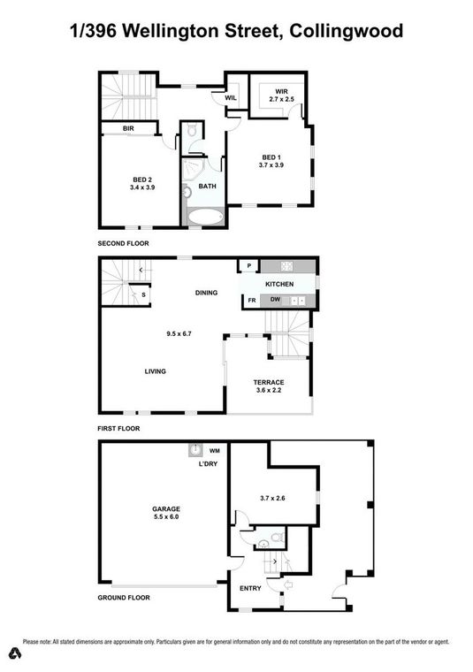 3 bedrooms Townhouse in 1/396 Wellington Street COLLINGWOOD VIC, 3066