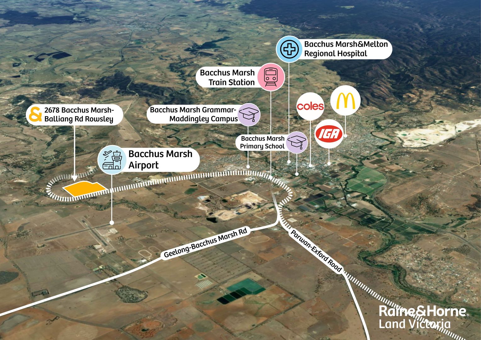 Bacchus Marsh Balliang Rd, Rowsley VIC 3340 vacant land for Sale