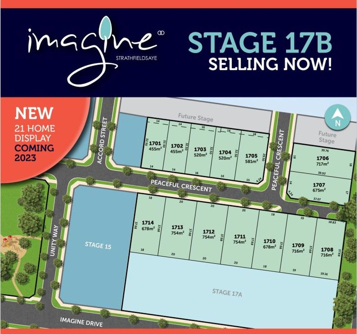 Vacant land in Imagine Estate Stage 17B, STRATHFIELDSAYE VIC, 3551