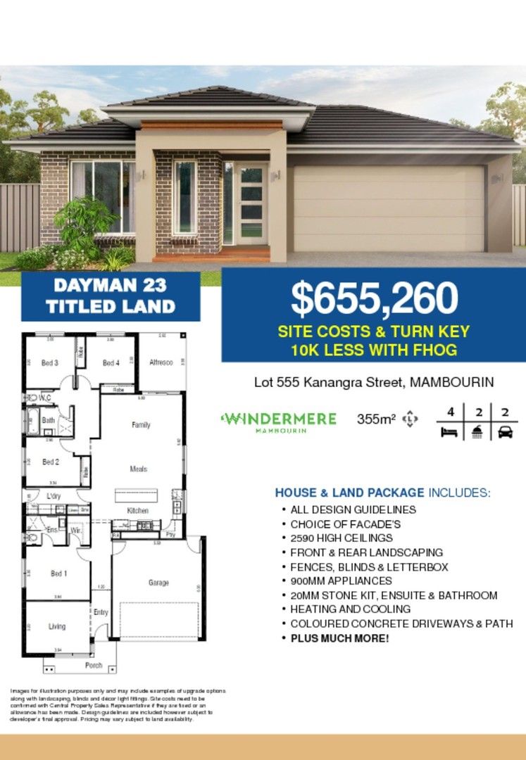 4 bedrooms House in Lot 555, 15 Kanangra Drive MAMBOURIN VIC, 3024