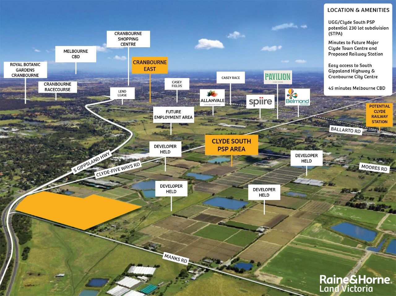 Vacant land in 2 Clyde Five Ways Road, CLYDE VIC, 3978