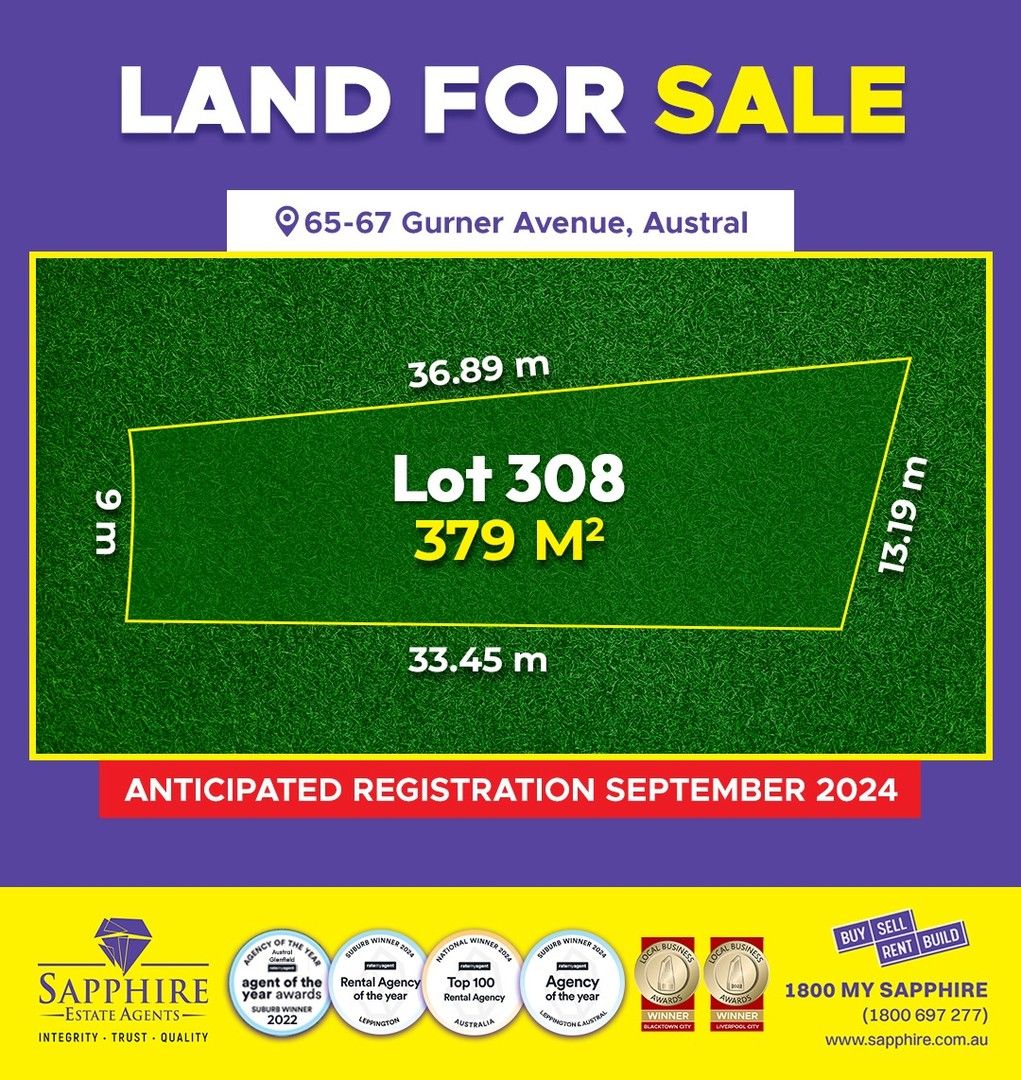 Vacant land in 308/65-67 Gurner Avenue, AUSTRAL NSW, 2179