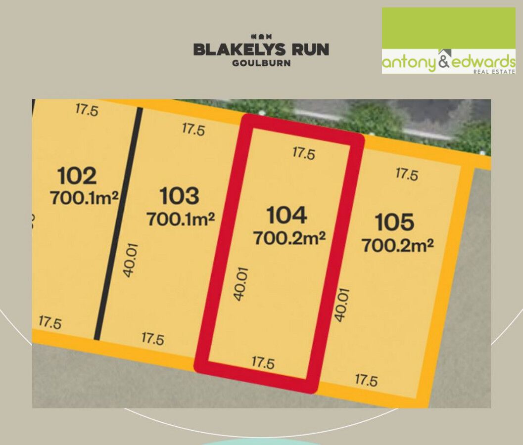 Lot 104 Blakelys Run, 129 Marys Mount Road, Goulburn NSW 2580, Image 1