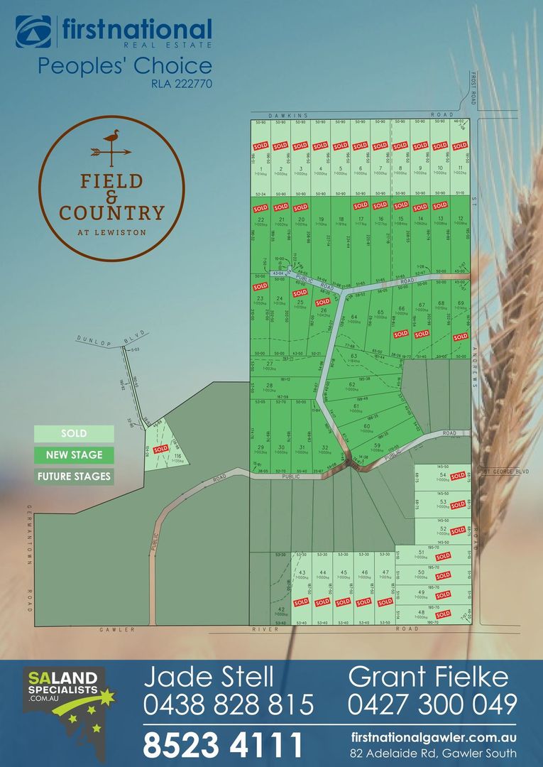 Lot 18 Wake Road, Lewiston SA 5501 Vacant Land for Sale 403,000