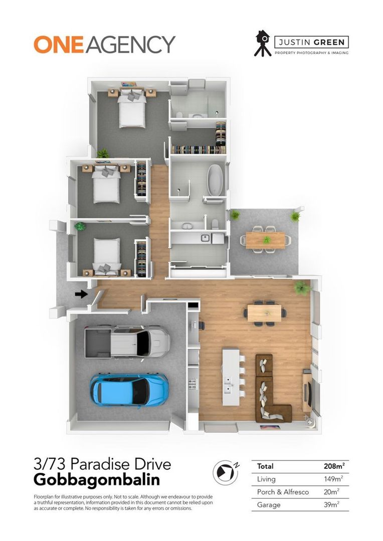 3/73 PARADISE DRIVE, Gobbagombalin NSW 2650, Image 1