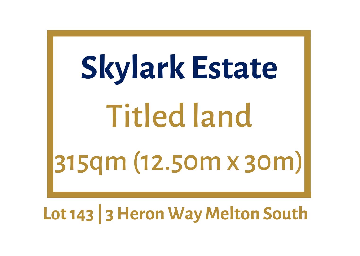 Vacant land in 3 Heron Way, MELTON SOUTH VIC, 3338