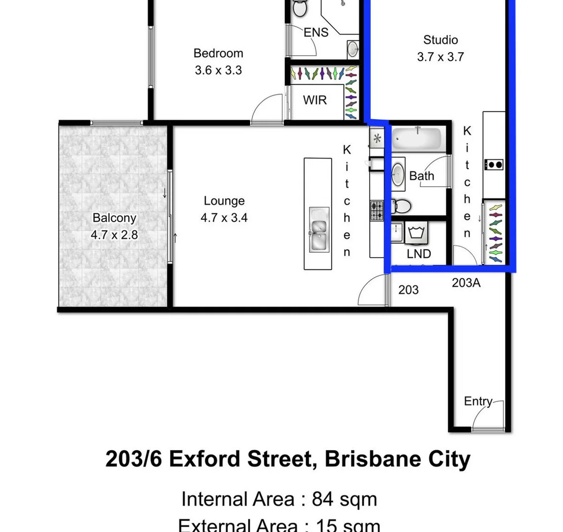 Additional image 6 of 203a/6 Exford Street, Brisbane City QLD 4000