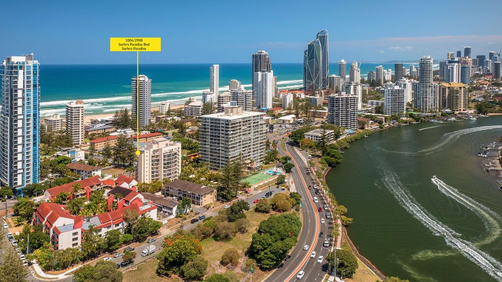 2 bedrooms Apartment / Unit / Flat in 1006/2988 Surfers Paradise Boulevard SURFERS PARADISE QLD, 4217