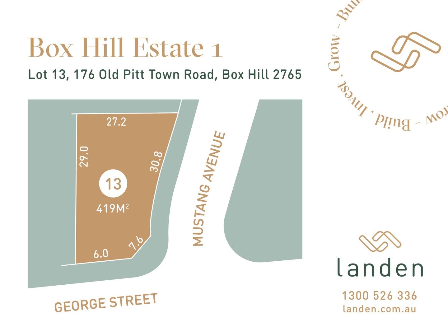New land in Lot 13/176 Old Pitt Town Road, BOX HILL NSW, 2765