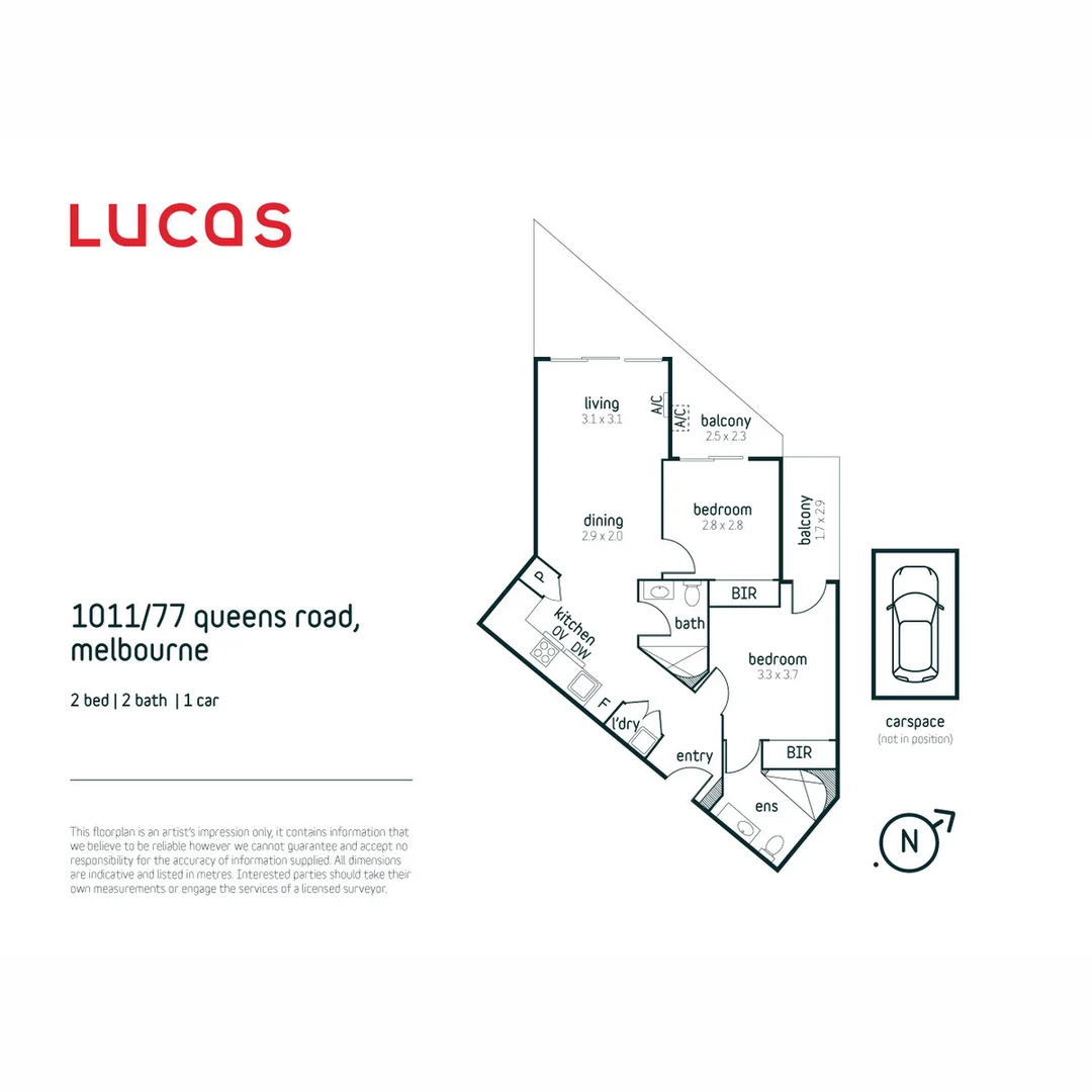 1011/77 Queens Road, Melbourne VIC 3004 | Domain