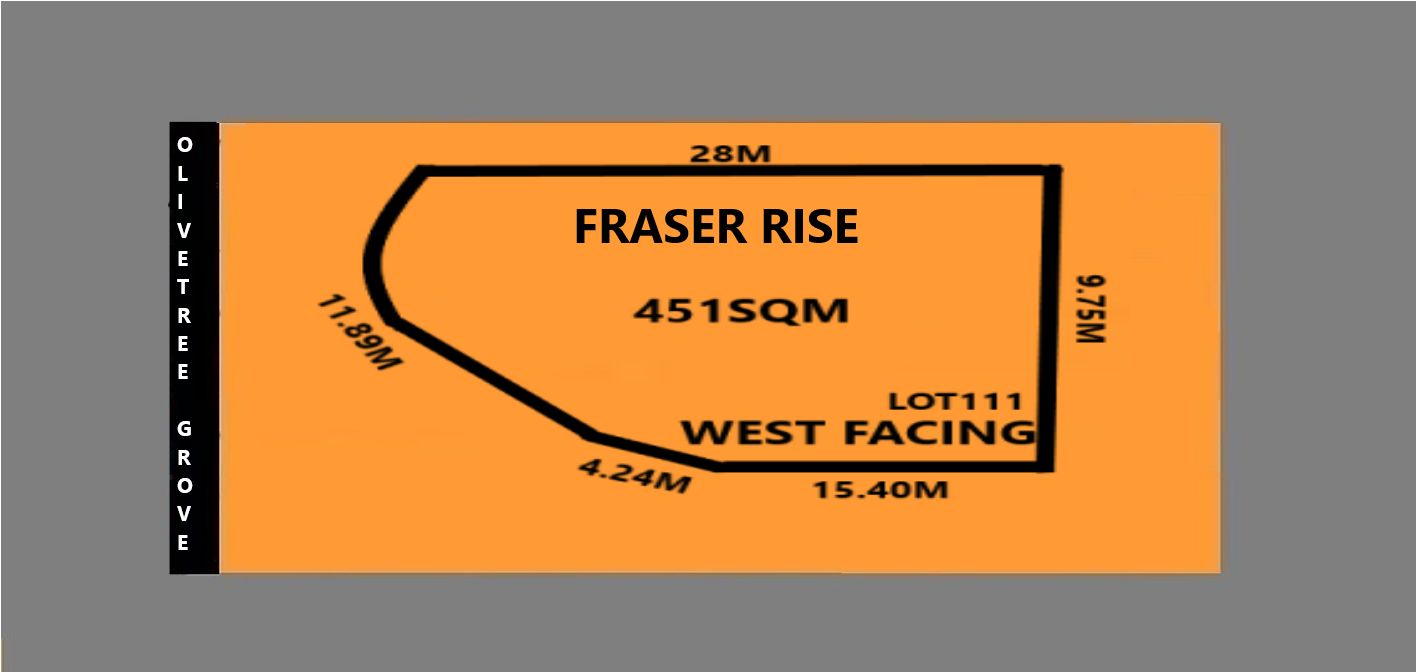 Vacant land in Lot 111 Olive Tree Grove, FRASER RISE VIC, 3336